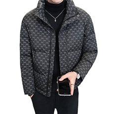 店主风冬季新款时尚立领短款羽绒服男士保暖外套B328-9901-P165，男装羽绒服，电商B328