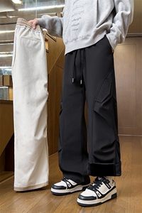 冬季加绒防水休闲裤褶皱户外工装运动裤男 5D2117-TP30不图片