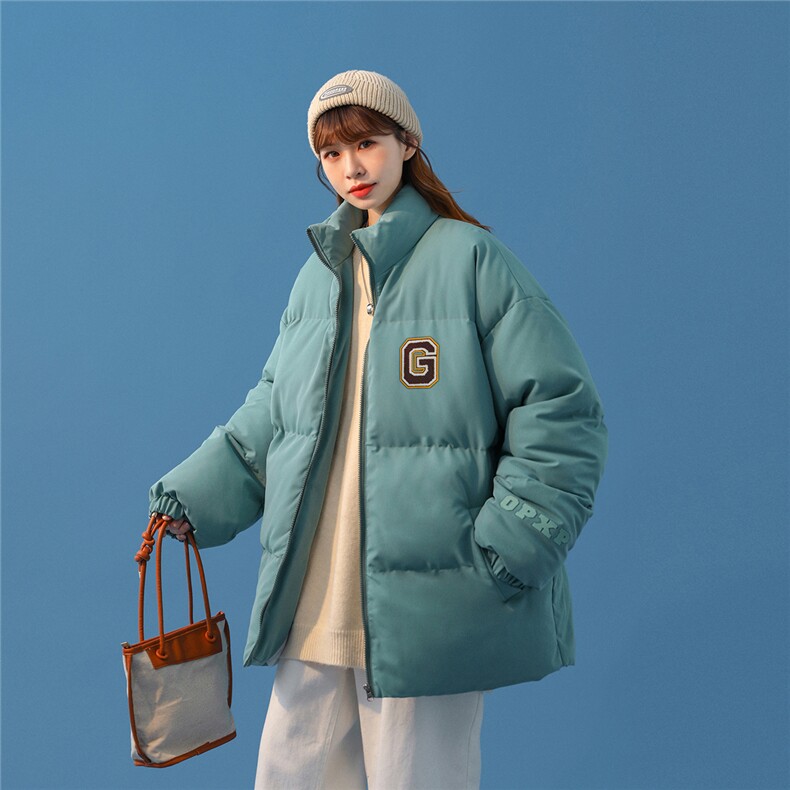 2025冬季新款 毛巾绣英文字母G中性棉衣棉服外套M2053/P60控88图片