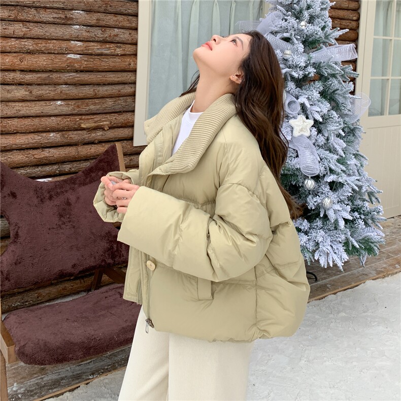 数据好现货2026冬季新款25121-P255-K388针织拼接50绒羽绒服,女装羽绒服,浙宝128（原290）