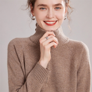 扬子纱精纺半高领纯羊毛衫女毛衣修身显瘦2025秋冬套头针织打底衫图片
