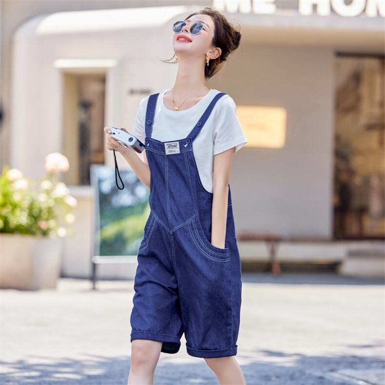 现货！洋气时尚套装女2024夏季新款女装背带裤休闲短裤两件套,女装套装/套裙,慧尚依恋