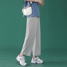 冰丝垂感休闲裤2023新款夏季阔腿九分裤2025-特批20,女装休闲裤,星座718-1