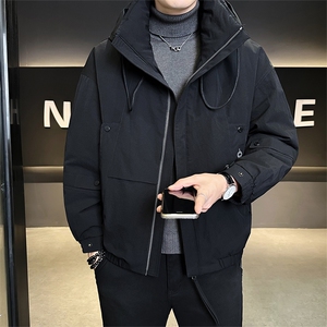 新标90绒 店主风冬季男士休闲连帽羽绒服保暖外套 25992-P275图片