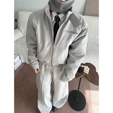 网图有货毛领哈灵顿棉服保暖上衣活页分割夹克棉衣男女A1217-P88，男装夹克，星座1505
