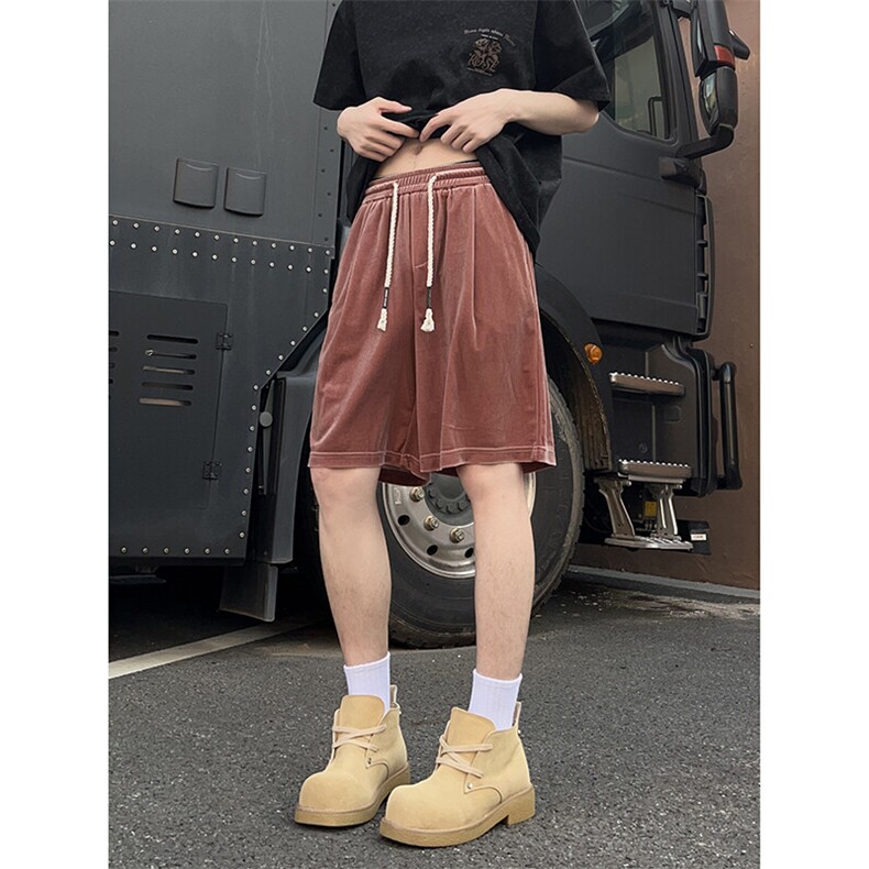A178男女同款冰丝速干短裤休闲夏季外穿宽松休闲裤DK161-P28,男装休闲裤,电商A178