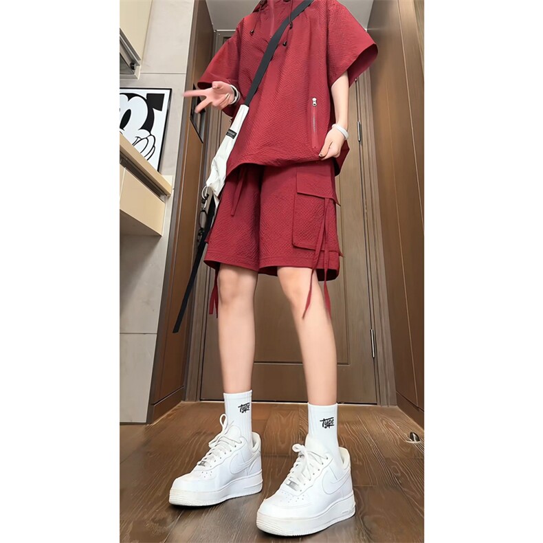 量大优 供视频 泡泡纱夏款工装短裤男 CP72-特p25图片