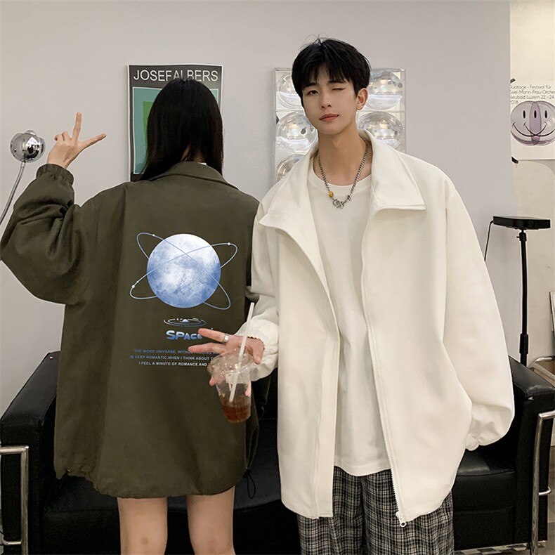 麂皮绒夹克男大码立领褂子外套JK85241-P68加绒款-P78,男装夹克,电商A040