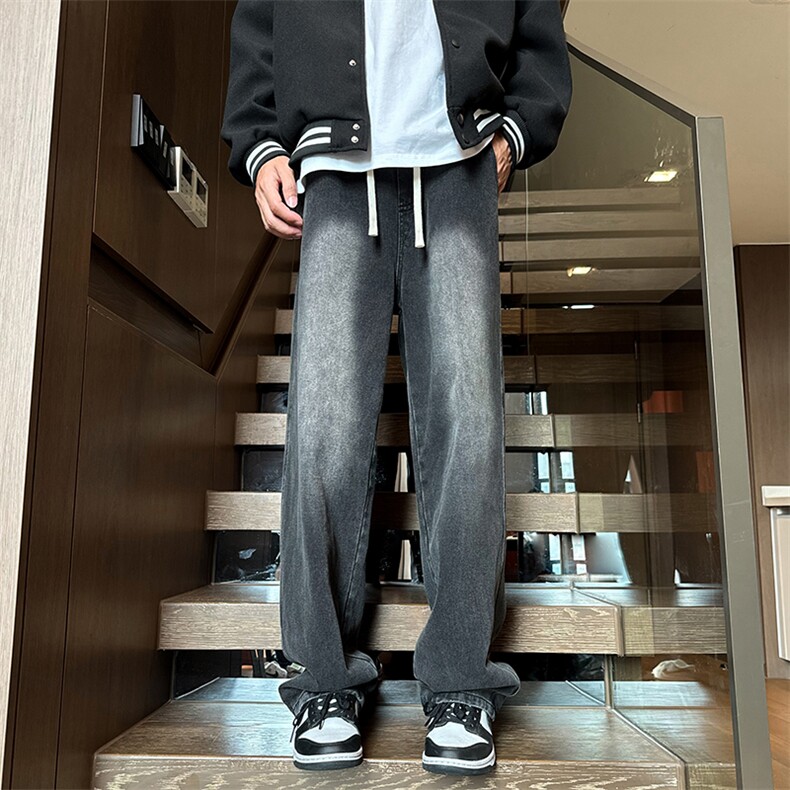 抖音品质牛仔裤直筒加绒B342-K9006-特P40控68加绒P50,男装牛仔裤,电商B342
