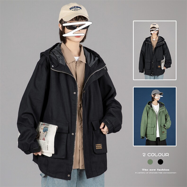 2021秋季新蒙马特大码男中性日系工装连帽男迷彩夹克外套J907-P75,男装夹克,电商A001