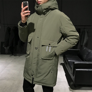 含ins冬季新款中长款商务休闲羽绒服男DS-B293-F703图片