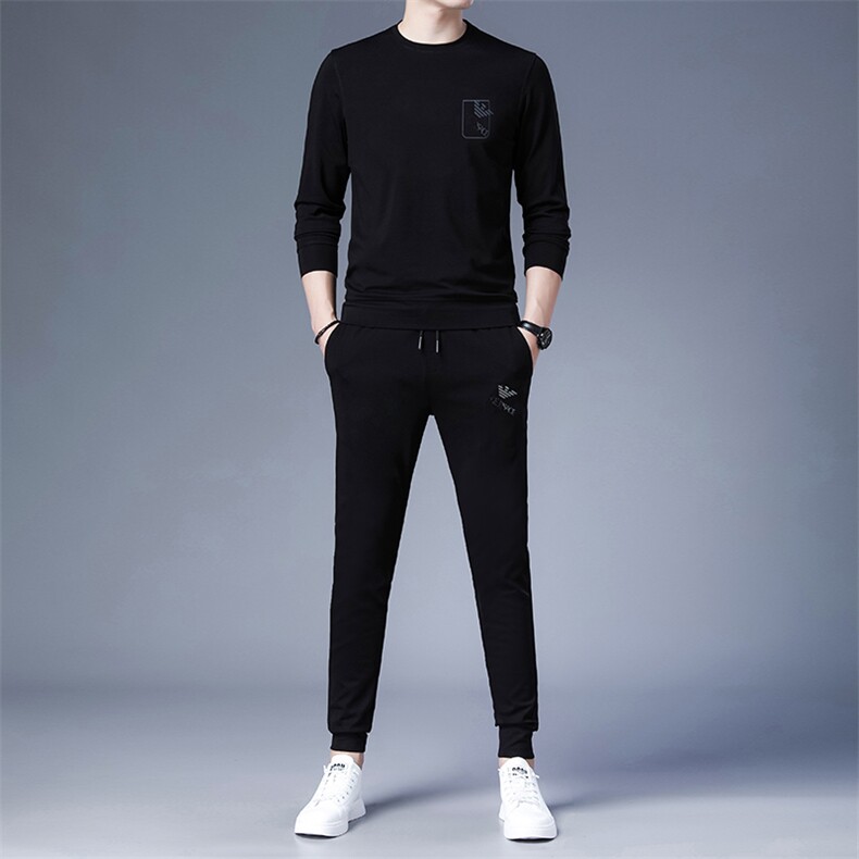 中老年男士运动套装2023春秋季爸爸秋季休闲服两件套中年卫衣,男装休闲套装,电商B212（原钱塘6029）