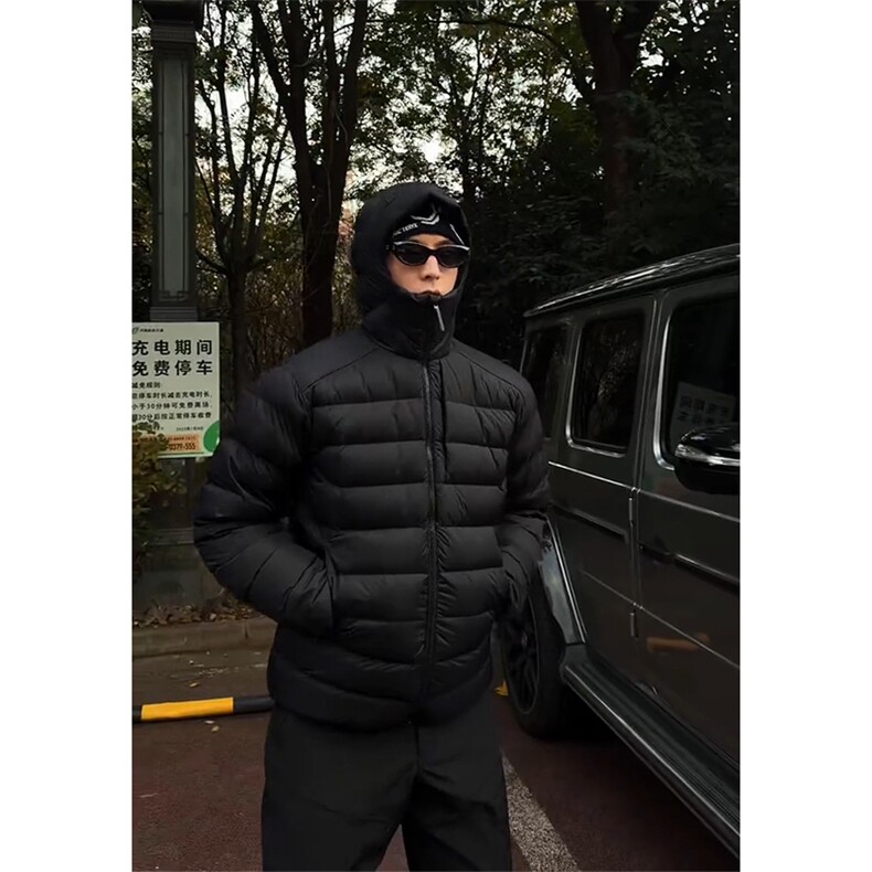 80绒 品质羽绒性价比高宽松连帽排骨羽绒服 D328-YR899-P128特图片