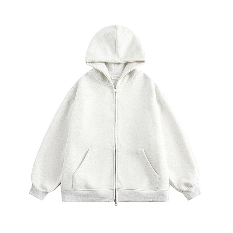 抖音得物高品质二开360克秋冬双拉头双拉链卫衣开衫SL001，男装卫衣，电商A486-1