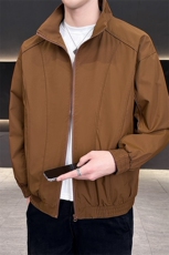 新款中性风户外夹克男立领纯色上衣冲锋衣外套A157B-JK7866-P60，男装夹克，电商A157B