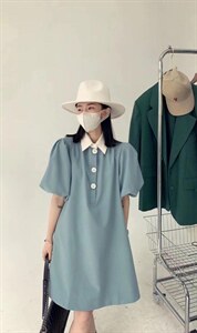 Polo领T裙图片
