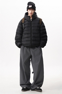 现货 大码排骨羽绒服90白鸭绒情侣外套连帽滑雪服225-2-Y215-P198图片