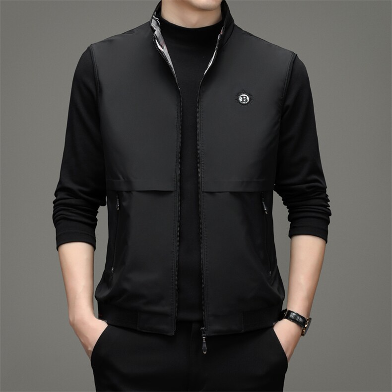 新款2023冬季商务休闲羽绒服马甲中青年立领马甲外套ZS22106-P160,男装背心/马甲,电商B212（原钱塘6029）