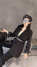 链条收腰西装21Q-012，女装西装，红衣情缘