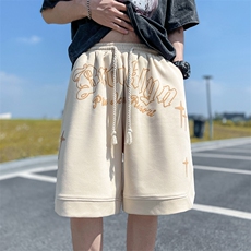 抖音品质260克重磅发泡纯棉短裤XDK235-P45-控68，男装牛仔裤，电商B370