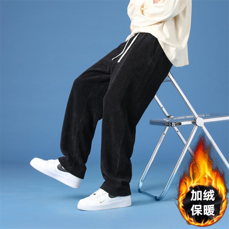M-8XL男士加绒加厚大码宽松休闲运动卫裤大码元,男装休闲裤,星座209