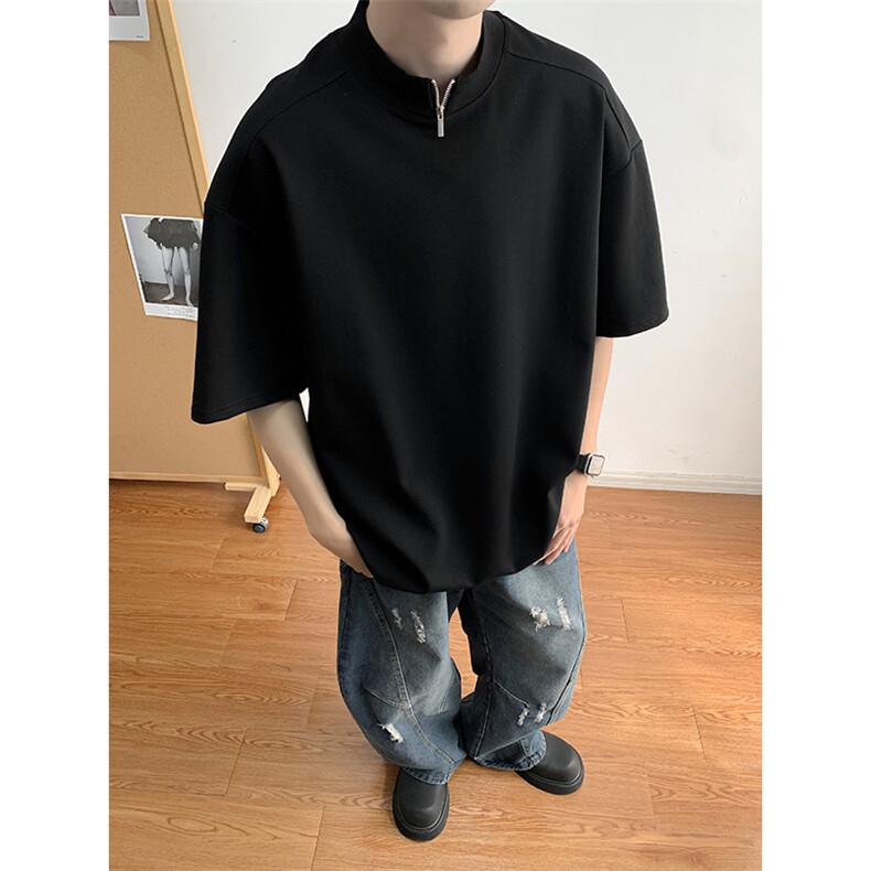 高品质立领夏季新款男装纯棉时尚短袖T恤半袖XZ212-QXS127-P39,男装T恤,星座212