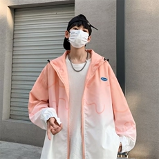 渐变色外套男今年流行炸街冲锋衣设计感小众M1673-P65，女装短外套，星座1109-3