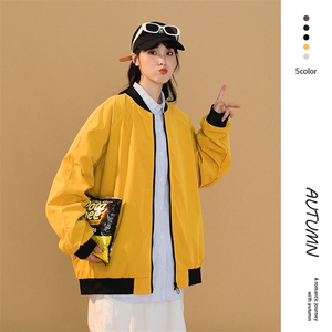 情侣潮大码宽松休闲多色光板夹克棒球服外套潮J7204 P30【特价】图片