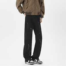 高街美式复古漆点泼墨牛仔裤嘻哈痞帅310A-4-NZ03JG，男装牛仔裤，星座310A-4