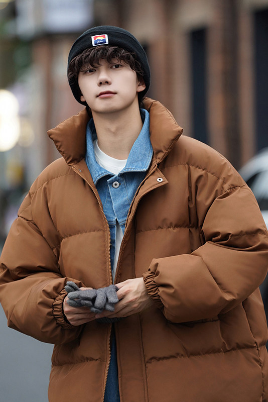 现货一万抖音直播大牛仔假两件大码棉衣情侣棉服8218P118,男装棉衣,电商A030