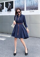 现货2021秋装新款连衣裙MLxLXXL，女装连衣裙，艾涵o