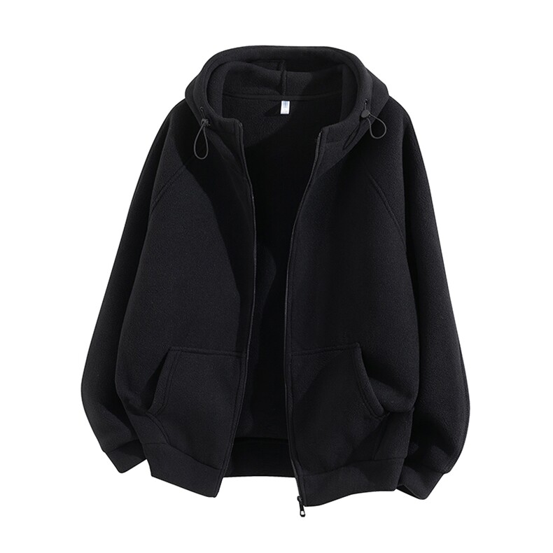 双面奥粒绒400克加绒加厚连帽冬季卫衣男0905-P46 5XL-8XLP52图片