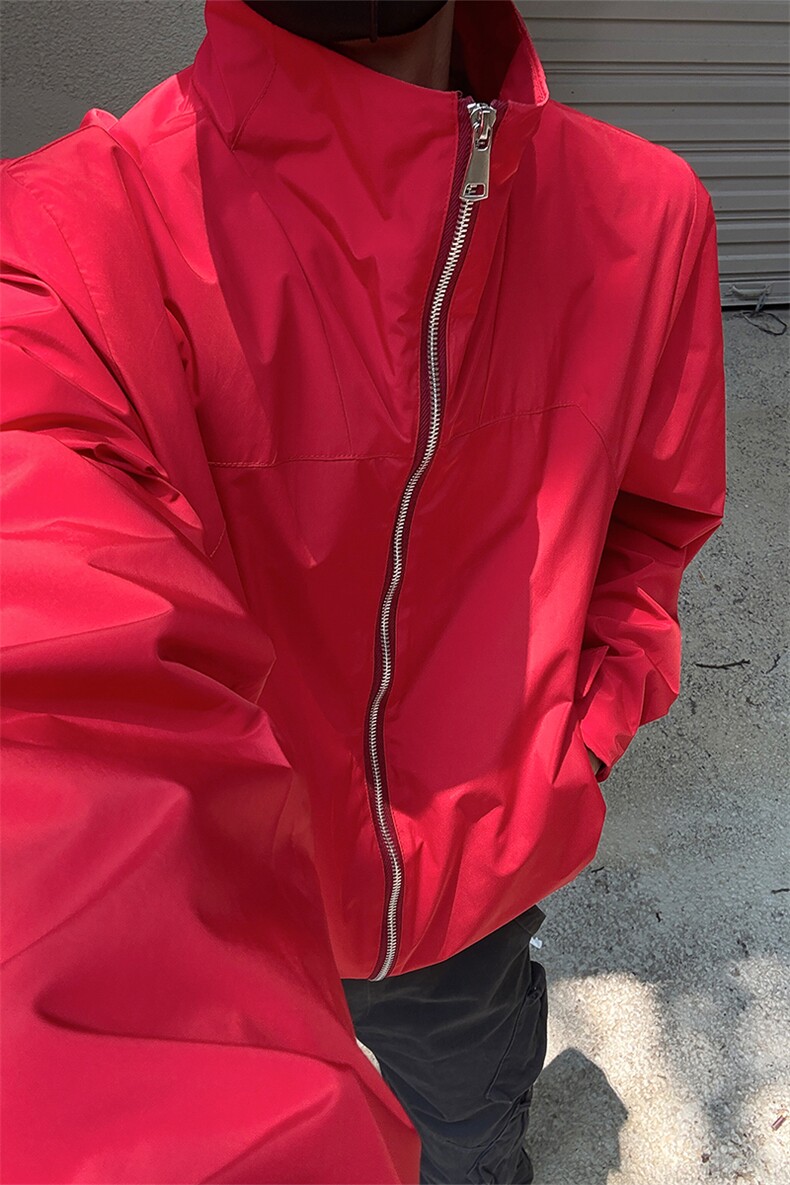 立领长袖拉链款简约夹克上衣复古时尚时髦百搭夹克外套HY803TP60,男装夹克,电商A102B