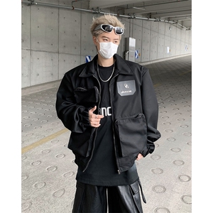 男装夹克24春季小众解构立体大口袋短款外套 XZ514-2-202412-P128图片