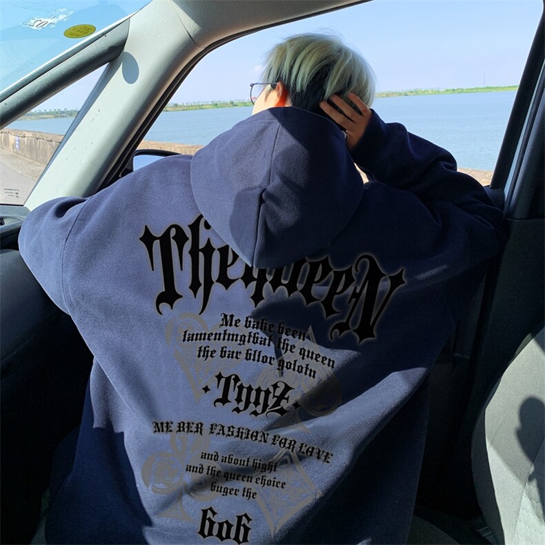 直播460克超厚潮牌重磅纯色连帽卫衣力推男XZ517A-2-WY8843-P68,男装卫衣,星座517A-2