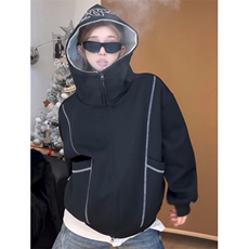 长袖开衫连帽卫衣原宿流行简约新款文艺气质日系百搭WL01，男装卫衣，星座1116A（原606A-3）