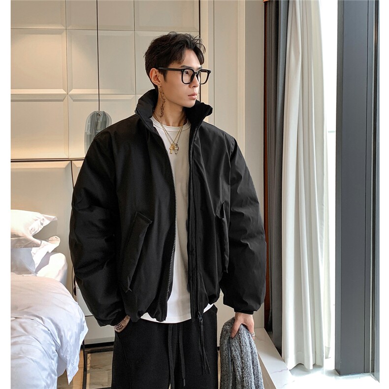 潮牌美式解构立领棒球服棉衣男秋冬中性风保暖棉服A3723特p68，男装棉衣，四季星座1118-1