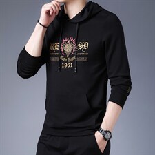 2023新款卫衣男士上衣针织衫长袖T恤P85，男装针织衫/毛衣，电商D223-1