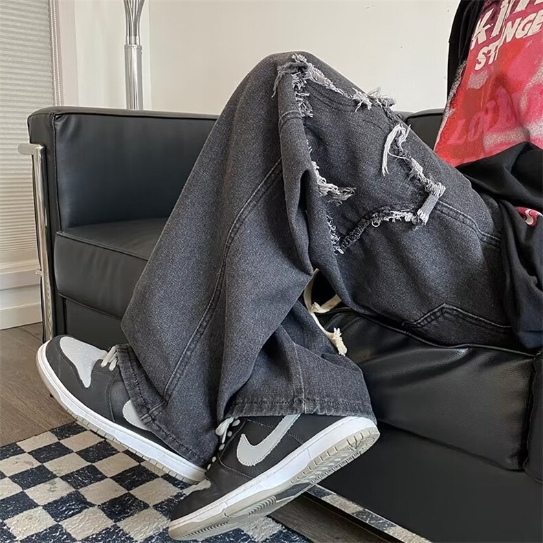牛仔裤男秋季潮大码休闲裤子高街XK5002P42,男装牛仔裤,星座1116-2
