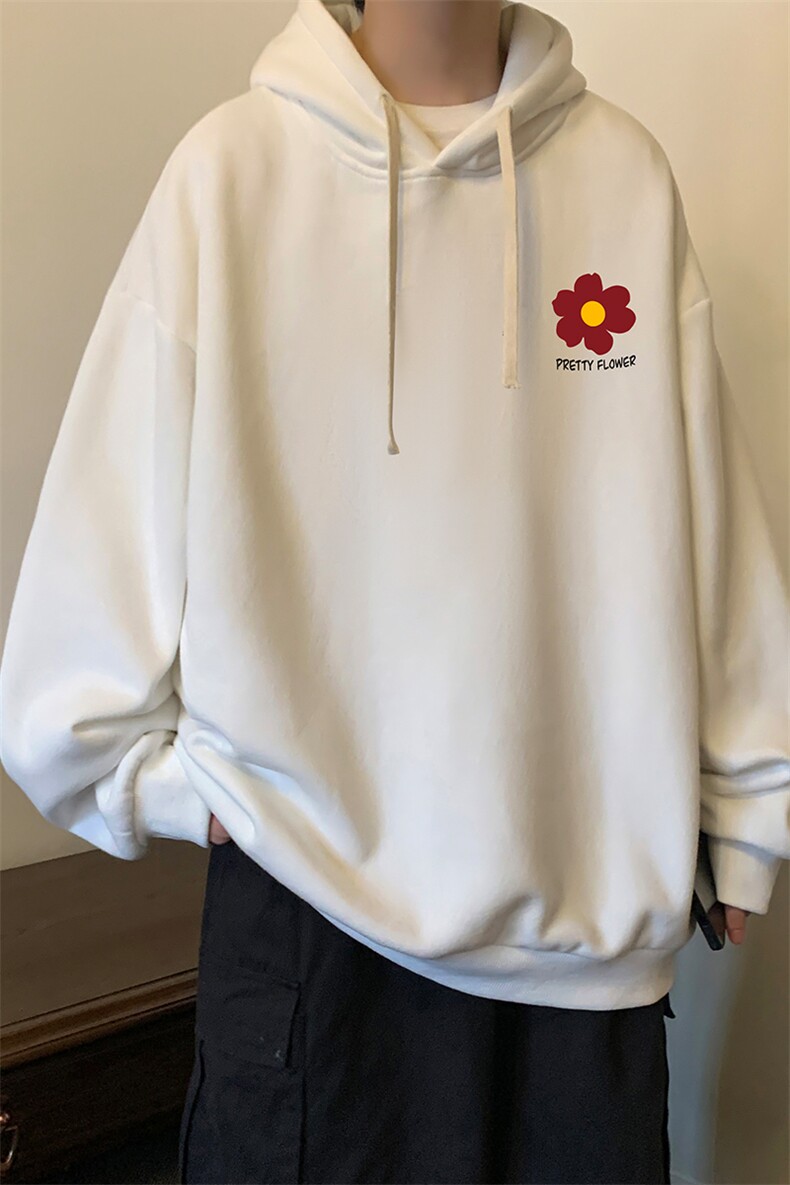纯棉连帽卫衣男大码运动帽衫宽松薄WY2257-P35加绒款-P40,男装卫衣,电商A040