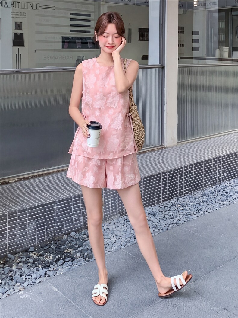 现货夏装新款新中式盘扣复古套装两件套2b114-2270-P160-K249,女装套装/套裙,网红馆