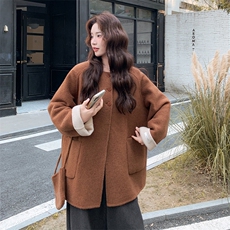 有货新款双面羊毛771-P275-K398，女装毛呢外套，2C108