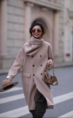 设计款式围巾羊绒，女装，是爱 SHI AN