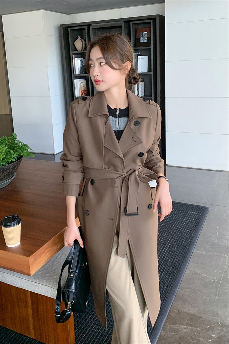琪琪微微胖【摩登格调】高级感气质百搭长款外套,女装风衣,姿衣轩