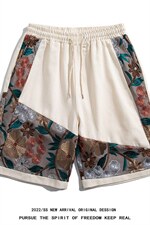 1白底短裤男大码M-5XL短裤女男士中裤男潮流五分裤DK7791P45控59，男装牛仔裤，星座226-2