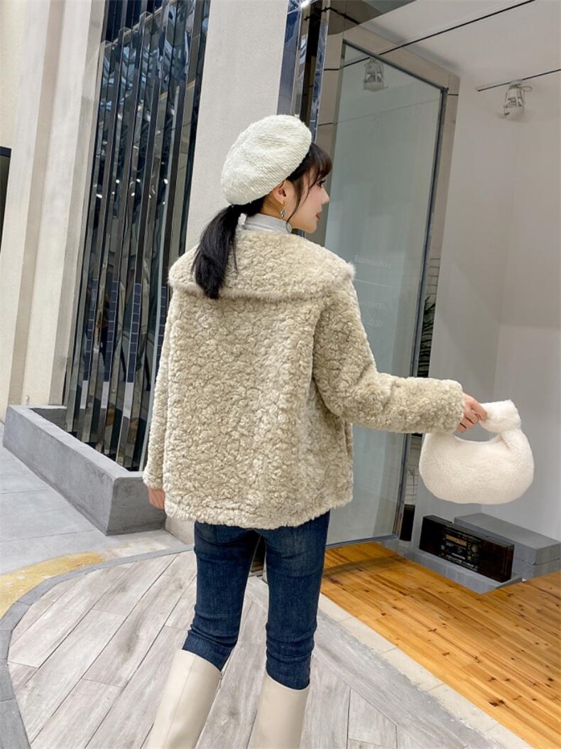 冬季新款皮毛一体小香风外套，其它，千禾木