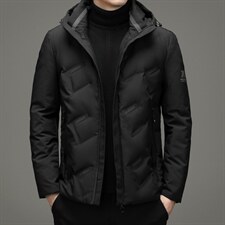 新款2023冬季高品质商务休闲羽绒服男士立领羽绒外套HB20702-P195图片
