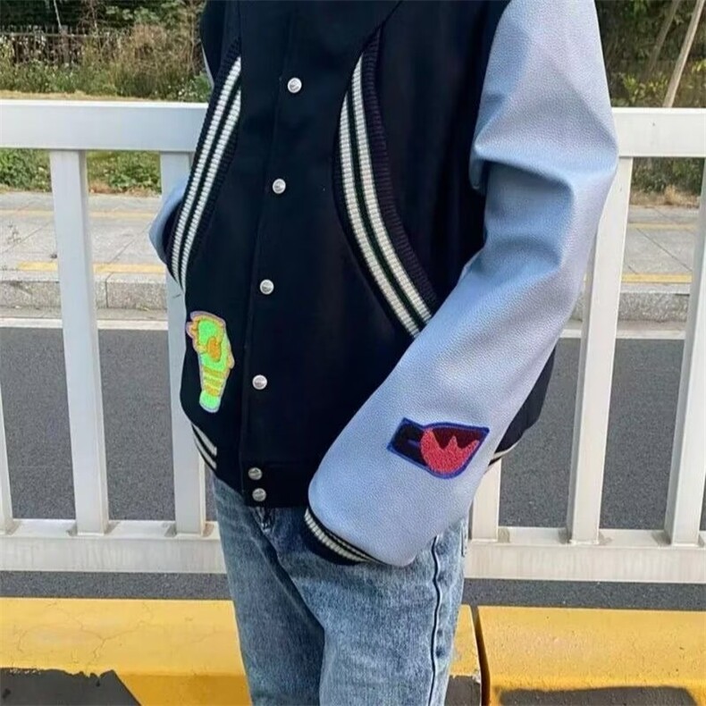 美式高街短款飞行夹克外套男女情侣款春季棒球服流行气质新款潮流，男装夹克，星座1210-1