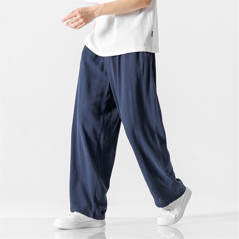 风夏季新款棉麻休闲裤子男亚麻直筒长裤K929-P60，男装休闲裤，星座313B-4（原星座309A-1）