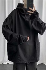 主推新款港风秋款男夹克衫连帽潮cec工装宽松休闲中性外套853，男装夹克，星座1008